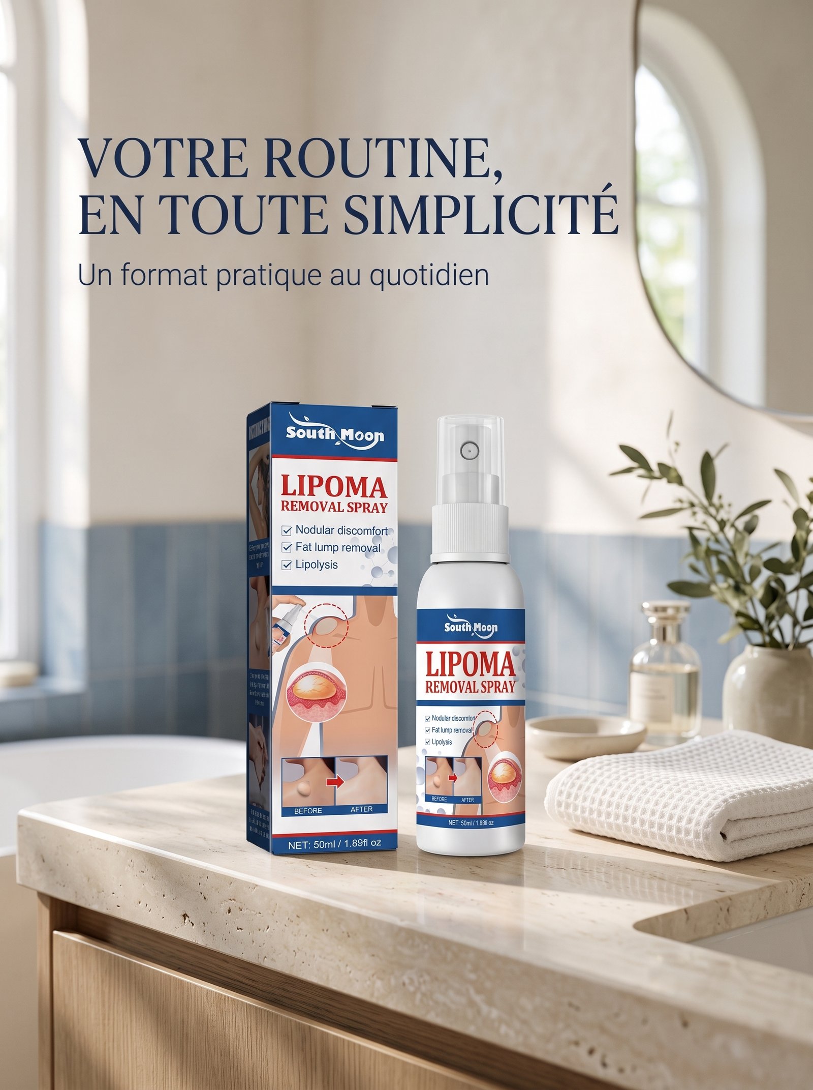Lipoma Spray au quotidien